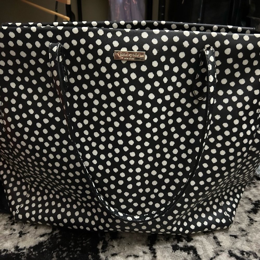 Kate Spade Black and White Dot Tote